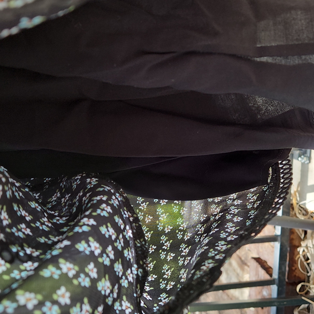 AQUA Sheer Tiered Dress - Picture 9 of 12